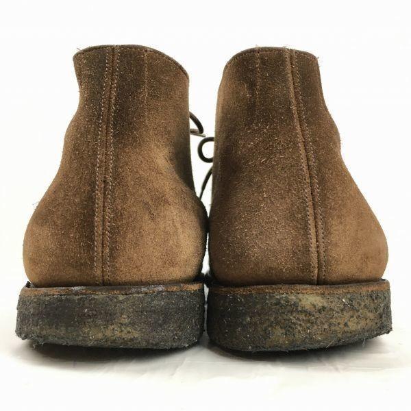 90. léta?/Vintage semišové boty Chukka Church's Velikost 8.5G Cca. 27.0 Hnědá krepová podrážka Pánská(POUŽITÝ)