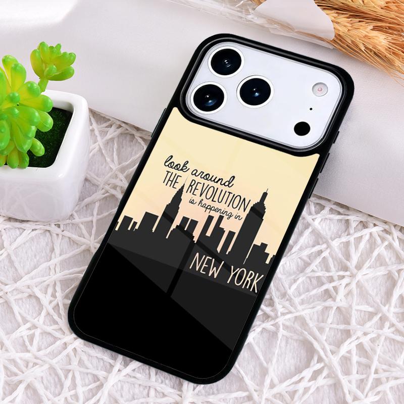 New York City print Shockproof Phone Case for iPhone 17 Air 16e 15 11 12 14 13 Pro Max Cover Coque