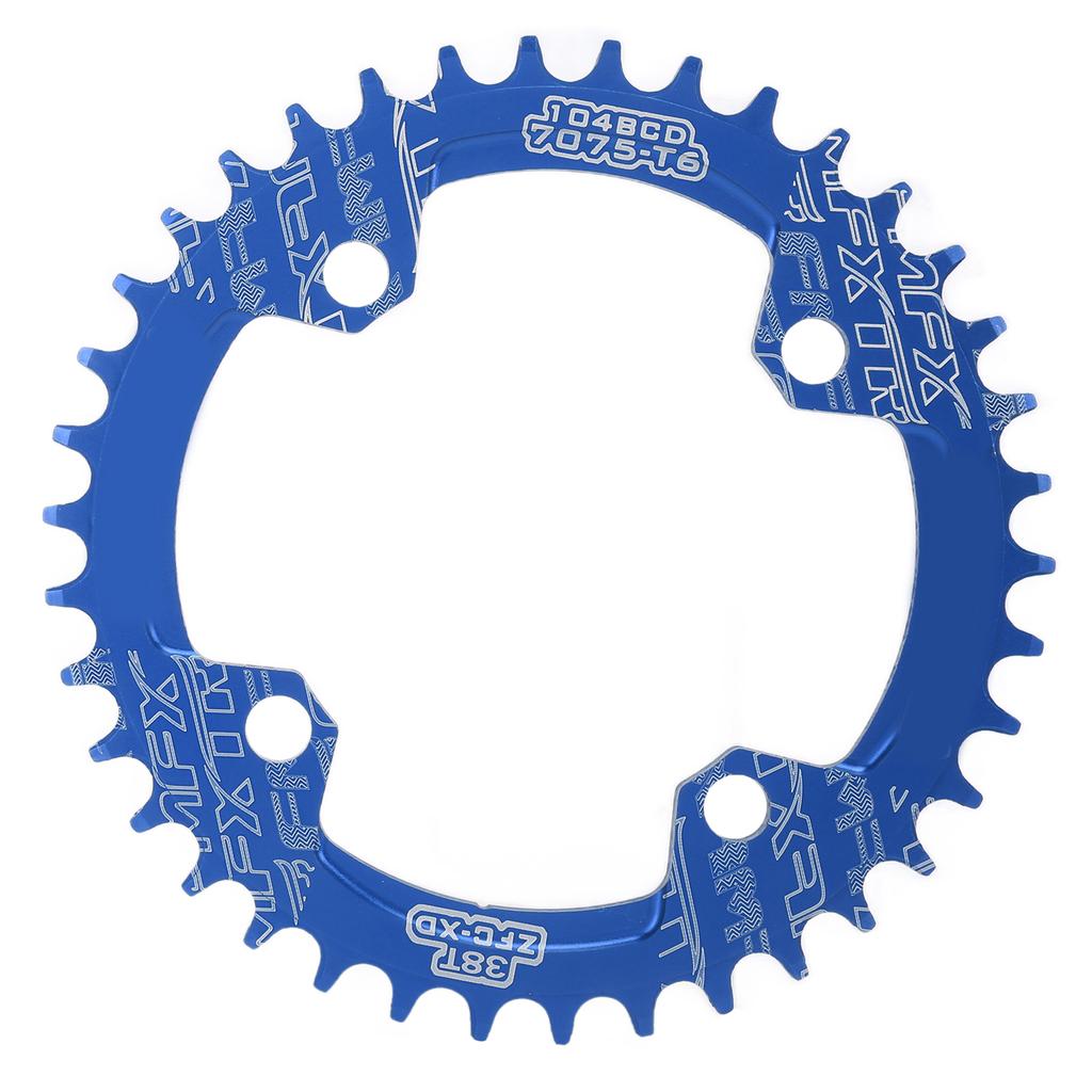 FMFXTR Chainring 38T Narrow Wide Single Chain Ring for Road Bikes Mountain BikesBlue