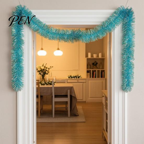 Kerst Trapleuning Wrap 78 Inch Roze Tinsel Sling Decoratie, Glanzende Metallic Twist Herbruikbare Feestelijke Party Supplies voor Kerstboom, Bruiloft,