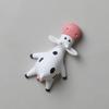 Cute 3D Cartoon Cow Fridge Magnet - Creative Magnetic Sticker Gift