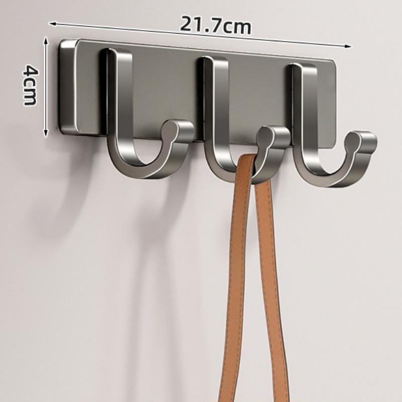 Modern Unique Aluminum Wall Mounted Coat Rack Hooks Eco-Friendly Detachable Design for Home and Hotel