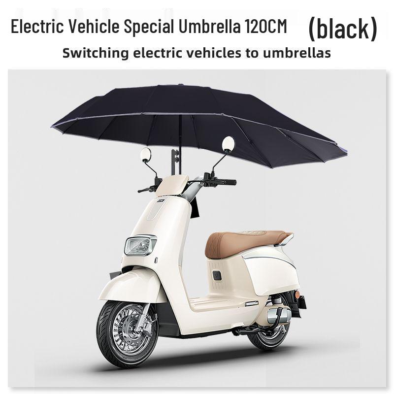 Reinforced E-bike & Scooter Enlarged Sunshade Umbrella