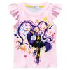 86150 3pcs/sets Kids Girls Lily Lovebraids Printed Ruffle T-Shirt Pleat Skirt Set