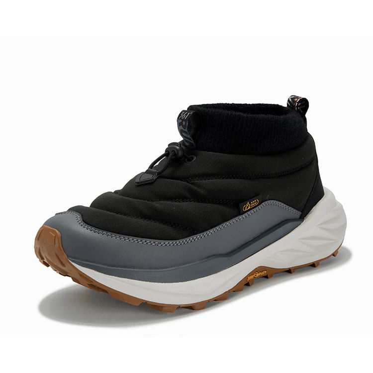 361 Yushan 3 Thermal Abrasion Resistant Slip Resistant High Top Running Shoes Men's Black Gray 672542215A-3