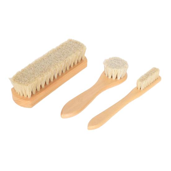 Shoe Brush Ergonomic Handle Shoe Cleaning Brushes Leather Shoe Maintenance