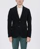 Panicale Navy Cotton Velvet Slim Fit Jacket