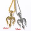 Fashion Gift Charm Chain Vintage Rock Punk Choker Necklace Hip Hop Neptune Trident Pendant