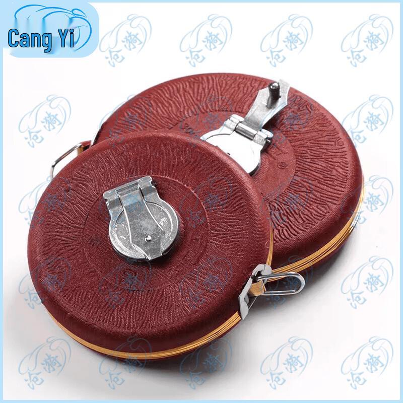 100m Wear-Resistant Leather Fiber Measuring Tape