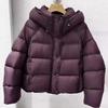 Dames Katoen Gewatteerde Jas Winter Kort Capuchon Los Katoenen Jas Koreaanse Dames Parka Jas Effen Bovenkleding Dames Puffer