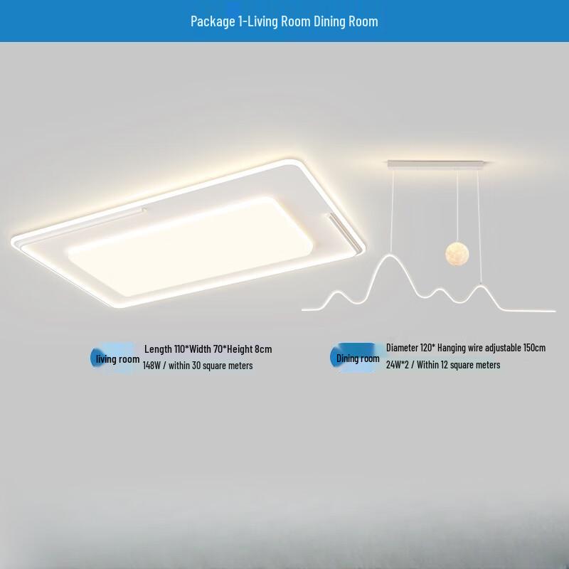 UOSU Minimalist Cream Style LED Ceiling Light