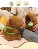 Capybara Sanya Plush Toy and Coconut Tree Hugging Pillow Doll