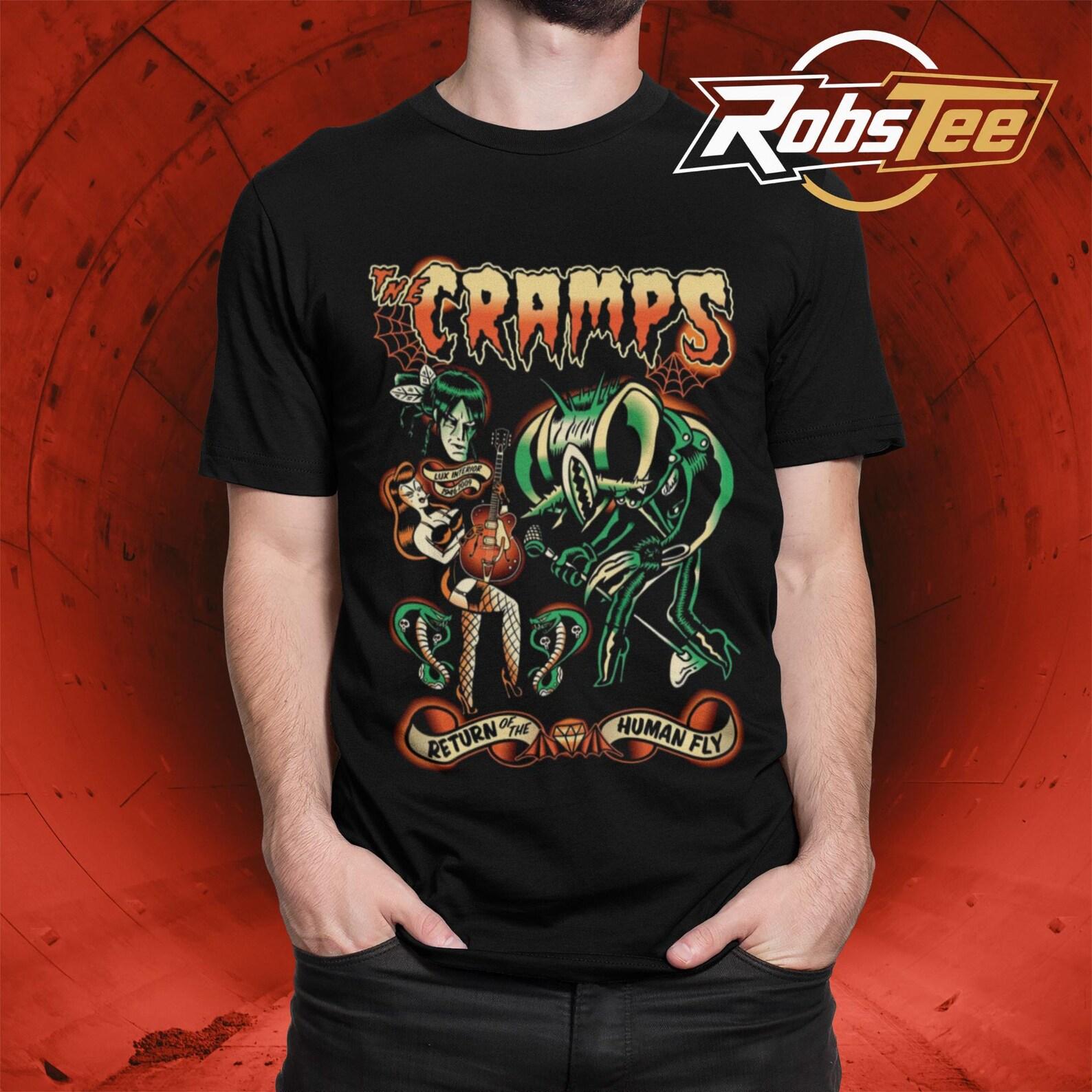 The Cramps T-Shirt, Rock Band Merch Shirt, Retro Casual Unisex T-Shirt XL