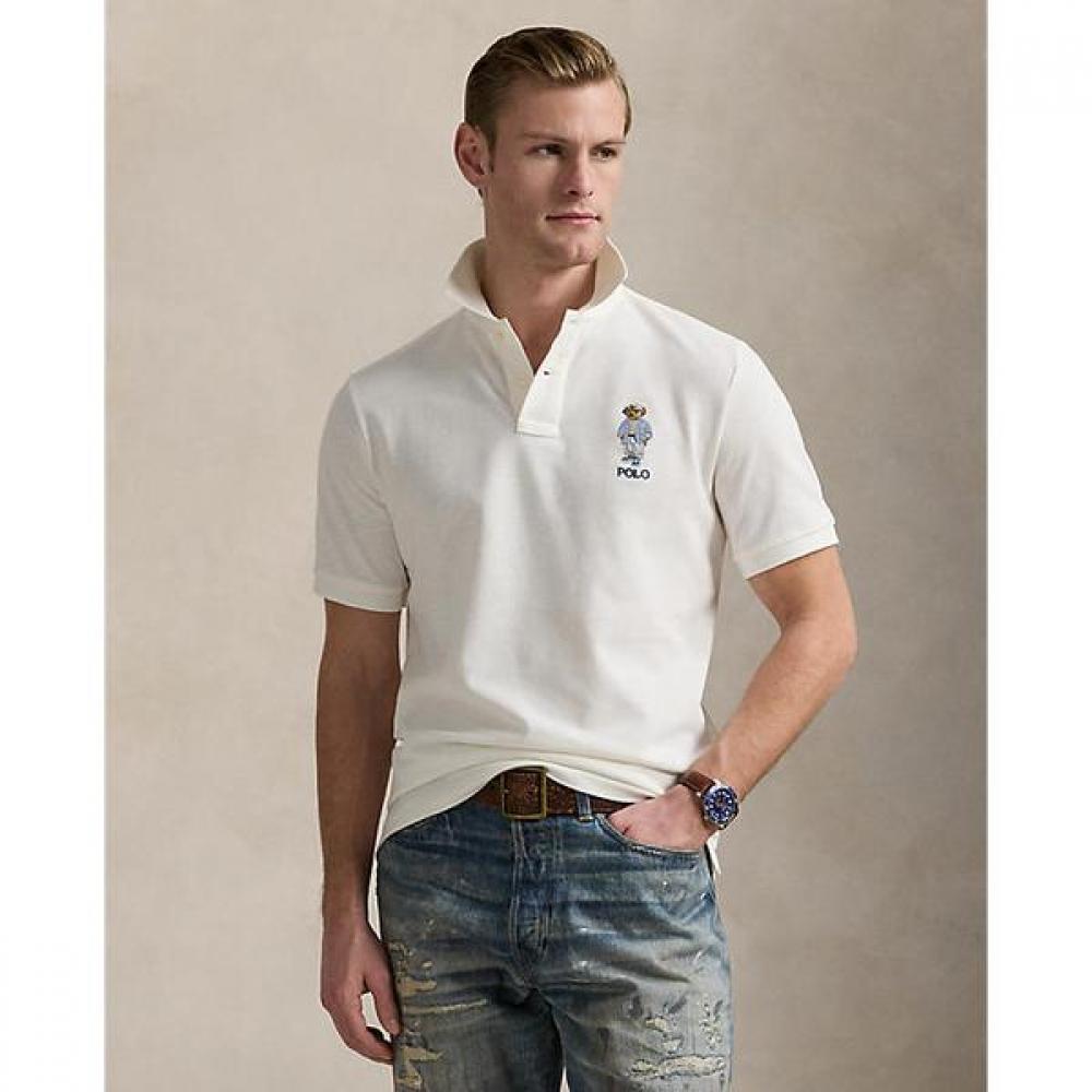 Polo Ralph Lauren Mens Classic Fit Polo Bear Mesh Polo Shirt  Mnpokni1n823296100 XL