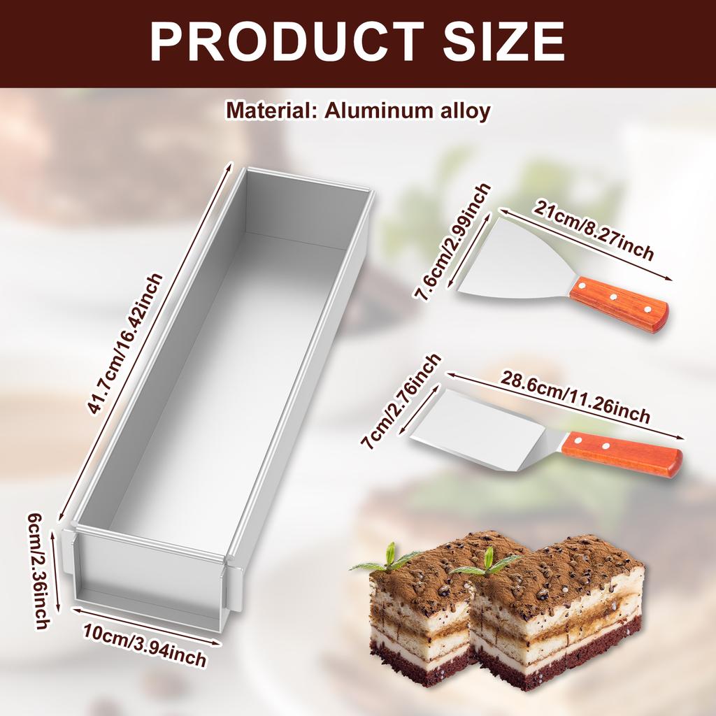 Kitchen Rectangular Cake Mold Cheesecake Pans Toast Mould for Chocolate Dessert Mousse DIY Baking Supplies Cake Bakeware Pans