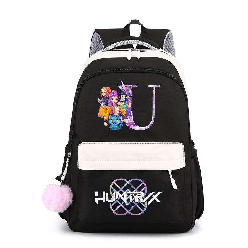 Large Capacity Schoolbag with Shoulder Strap; Student Three-piece Pencil Case Set