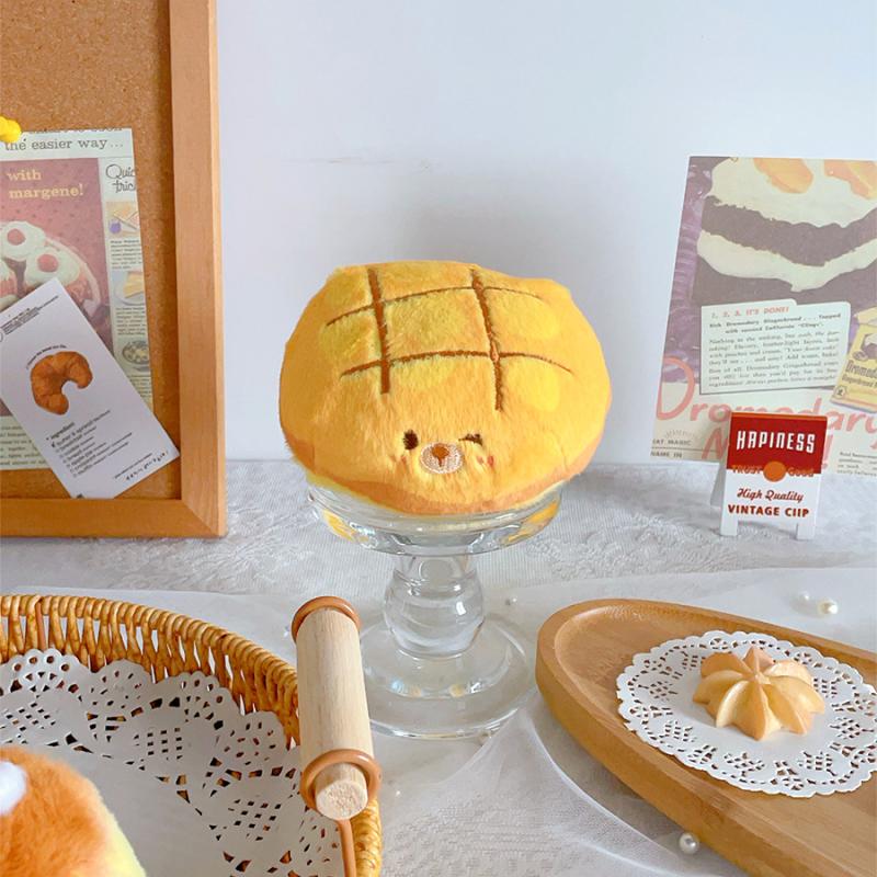 Baking Cakes Plush Toy Keychain Cartoon Pudding Soft Stuffed Doll Pendant Car Key Ring Backpack Bag Decor Kid Gift
