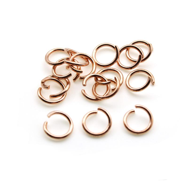 100Pcs/Lot Stainless Steel Split Rings Open Jump Rings Gold Color for DIY Necklace Bracelets Jewelry Making Connectors Findings