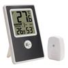 Wireless Indoor Outdoor Thermometer Hygrometer Digital Easy to Read Gauge for Home Bedroom Office Monitor Equipment Too