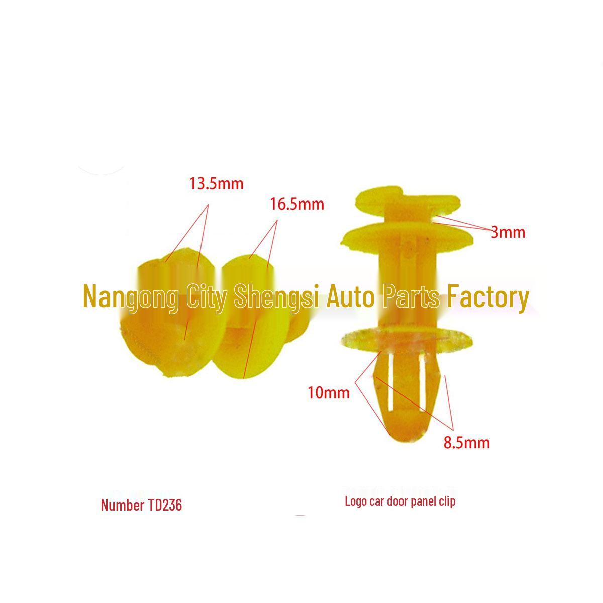 

Car Door Panel Trim Installation Buckle for Peugeot, Mercedes-Benz, BMW, Land Rover, Hummer, Volvo 10,000 units