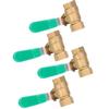 4pcs 1 4in Female Thread Ball Valve Thicken Brass Drain Shut Off Switch Water Pipe Plumbing Systerm