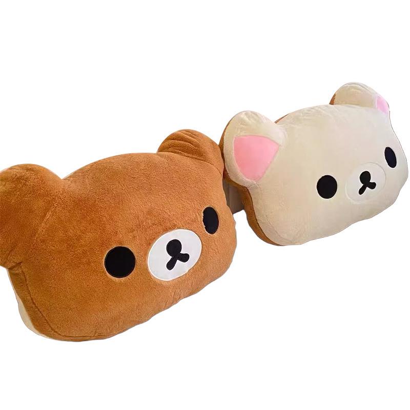 Cuscino per Testiera Peluche Rilakkuma e Cuscino Abbraccio Rilassante per Divano o Dormitorio