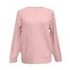 Women's Fashion V-Neck Solid Color Knit Sweater Top Pullover Casual Sweater