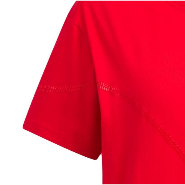 New Adidas FW23 Drop Shoulder Sleeve T Shirt Women's Light Scarlet IZ3139