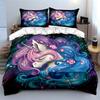 Unicorn Fantasy Decor Gift Set Soft Comfortable Duvet Cover Bedding Set Included 1*Duvet Cover & 2*Pillowcases, Gift