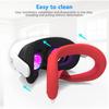 7Pcs VR Accessories Anti-Fall for Meta Quest 3S VR Protective Set VR Face Cover Controller Grips Cover Joystick Caps Lens Cover
