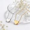 Fashion Peach Heart Pendant Necklace Round Heart Pendant Necklace Stainless Steel Simple Jewelry Women's Party Lover Gift