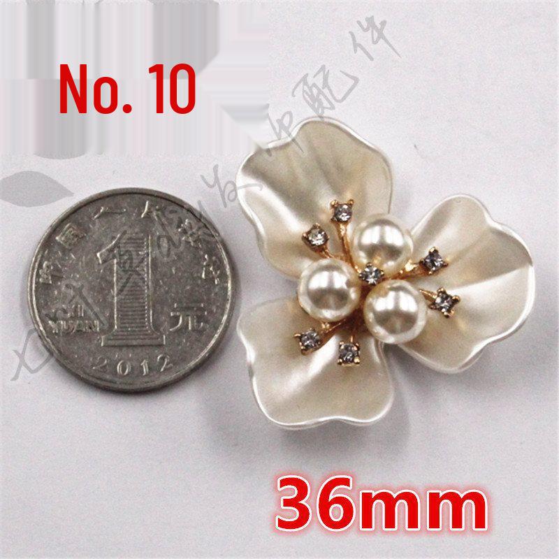 ABS Imitation Pearl Large Flower Center with Three, Four, and Five-Petal Options