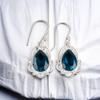 925 Sterling Silver Apatite Gemstone Ethnic Jewelry Earrings For Engagement Gift EE-41-12