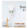 6Pcs Wall Mounted Rice Paddle Holder 3 Colors No Drilling Rice Cooker Spoon Racks Practical Silicone Rice Spoon Holder Kitchen