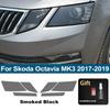 TPU PPF for Skoda Octavia MK4 MK3 2017-2026 High Gloss Smoke Black Pre Cut Car Headlight Protective Film Anti-Scratch Vinyl Wrap