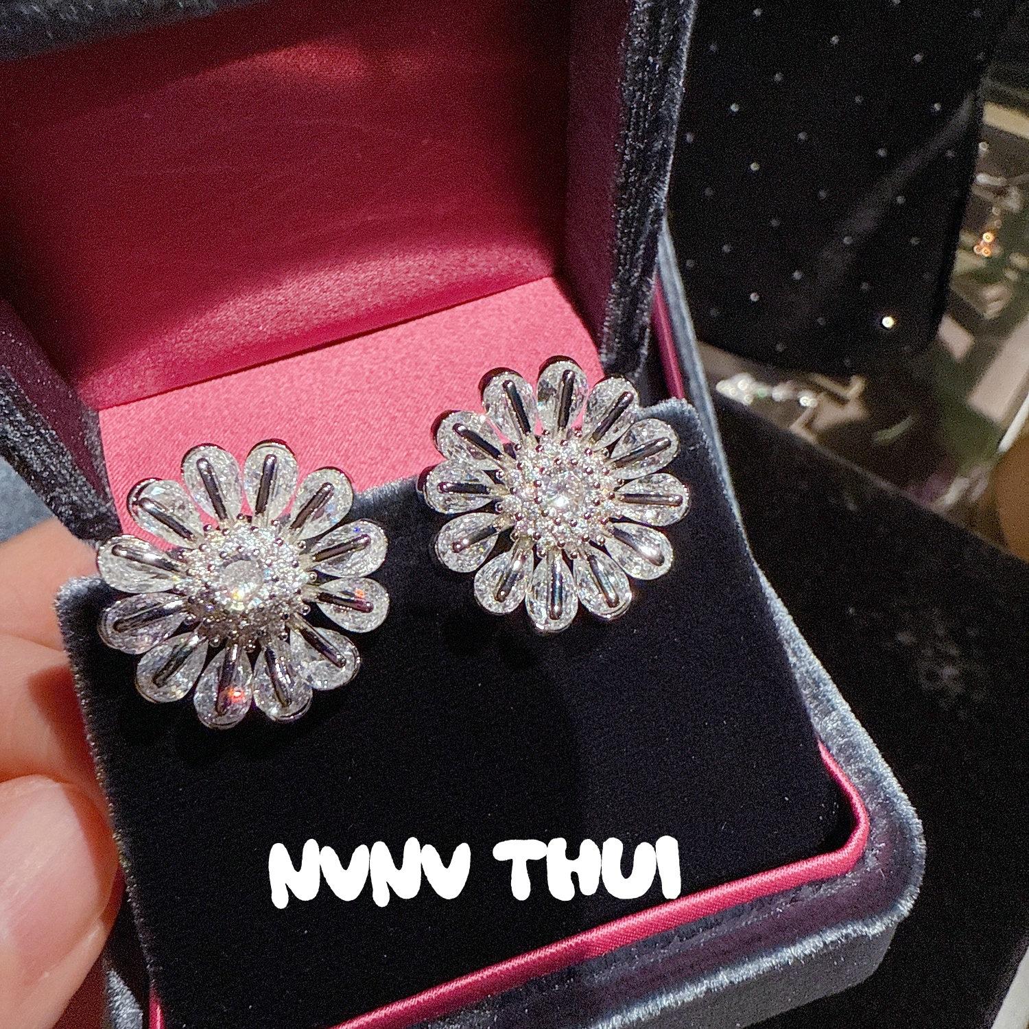 Jewelry, Sparkling Galaxy Iris Fireworks Gemstone Earrings, Banquet Haute Couture Court Water Droplets Sparkling Diamond Pearl Earrings