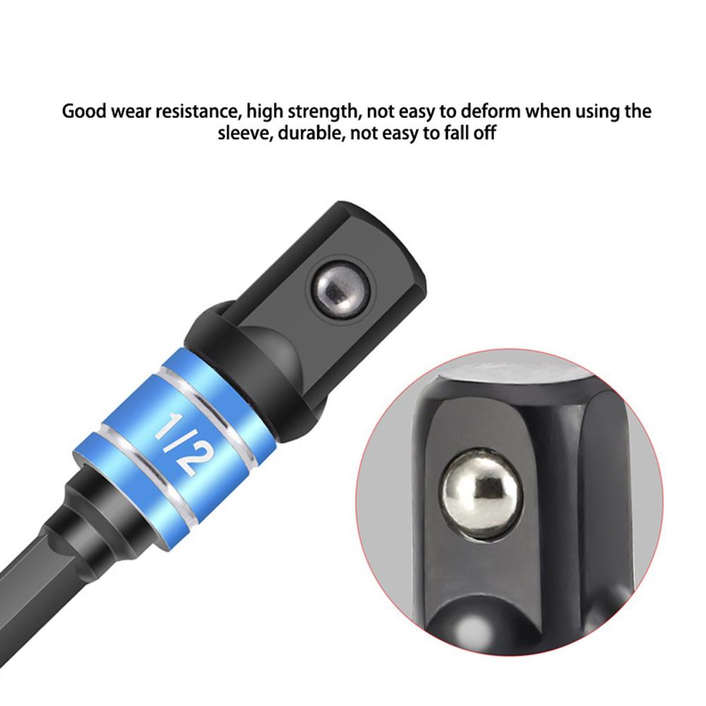 Black 105 ° Turning Screwdriver Joint Electric Drill Corner Socket Screwdriver Head 3PC Hexagonal Conversion Extension Tool Set