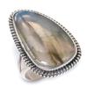 Natural Labradorite Gemstone Handmade 925 Solid Silver Jewelry Ring Size 6 h0P76