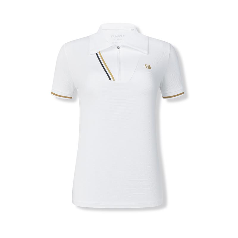 

New FILA Polo Shirts Women s Jade White A11W435118FWT 160/80A/S