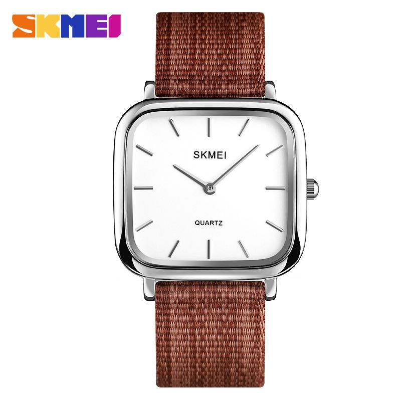 

Момент красоты SKMEI студентка корейская версия простой моды интернет знаменитости часы женские, цветная тканая ткань с кварцевыми часами