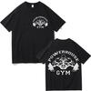 Powerhouse Gym Double Sided Graphic T Shirts Fashion Casual Loose Short Sleeve Tshirt Men Women High Quality Cotton  Tshirts