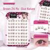 Adhesive-Free Qingqiu Tuoshan Fox Eyelashes: Thick, Natural Black-Brown Chinese Style