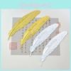 Ethnic Retro Metal Feather Bookmark With Electroplated Finish For Diy Crafts And Student Gifts