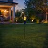 Solar Garden Light, Butterfly Fairy Moon Figurine Stake Light, Outdoor Waterproof Solar Powered Pathway Light for Patio, Lawn, Yard Decor
