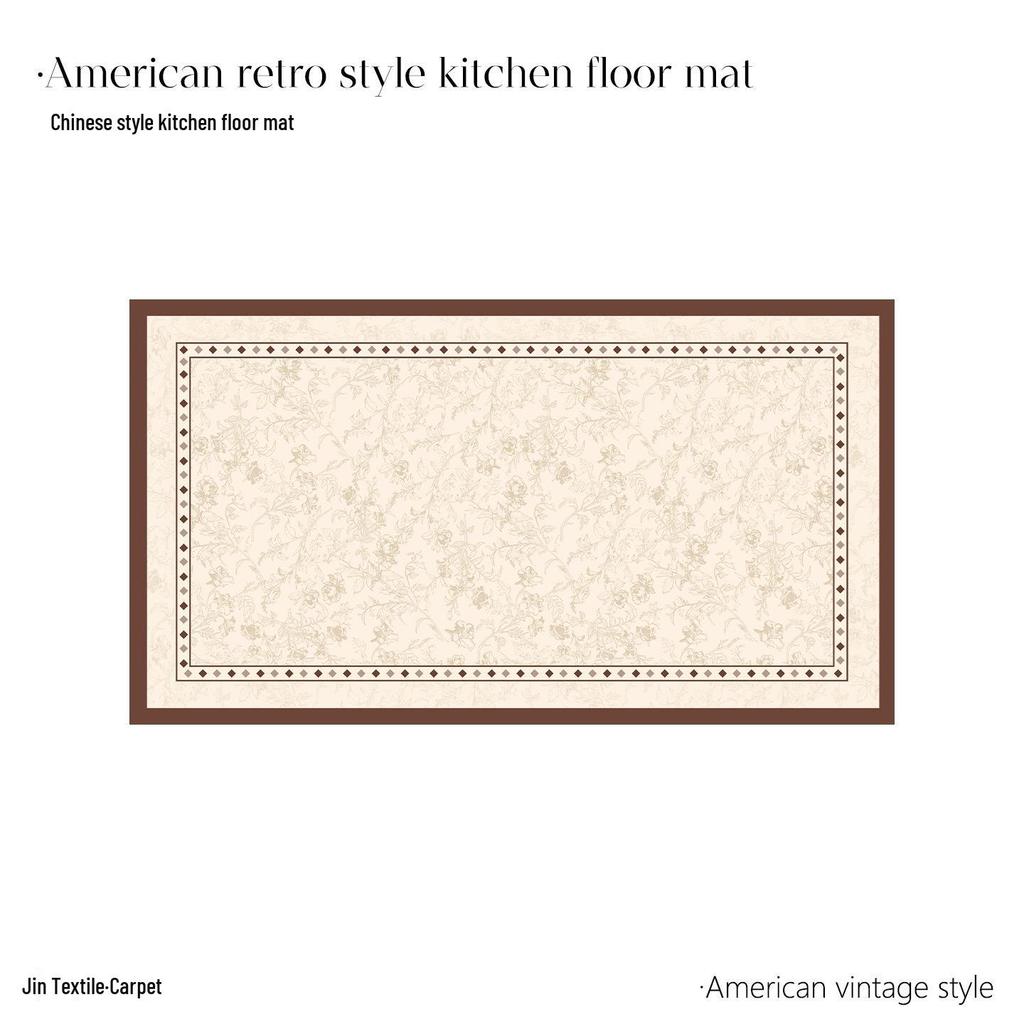 2025 High-End Light Luxury Waterproof Non-Slip Kitchen Floor Mat - Cut-to-Size, Wear-Resistant & Wash-Free