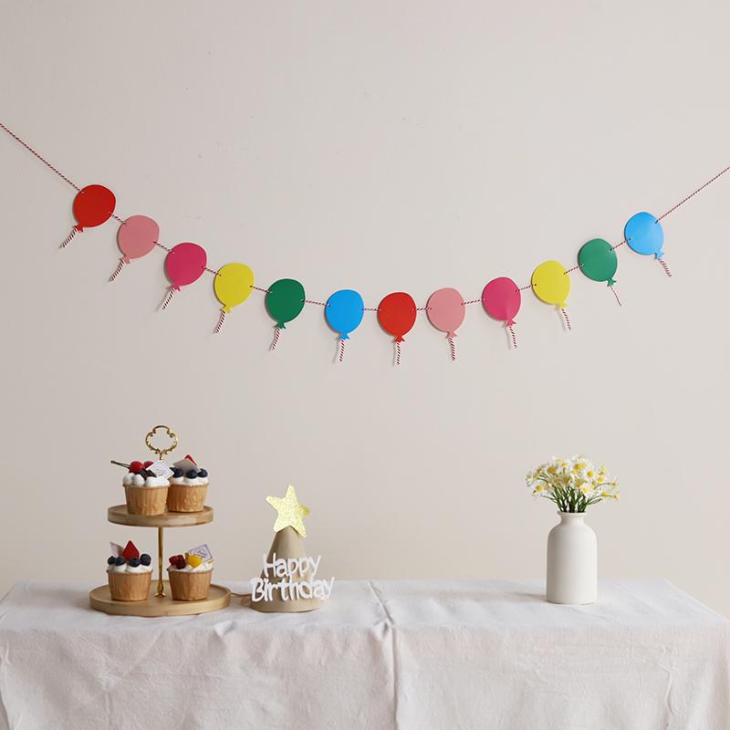 Ballonförmiges Alles Gute zum Geburtstag Banner für Kinderparty Dekoration