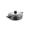 Low Pot Ø28x8.0cm Cast Alu Incl with Lid Bistro Grey Sg6427 San Ignacio