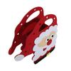 Cute Christmas Tree Treat Pouch Santa Claus Elk Gifts Bag Portable Decoration Felt Cloth Candy Handbag