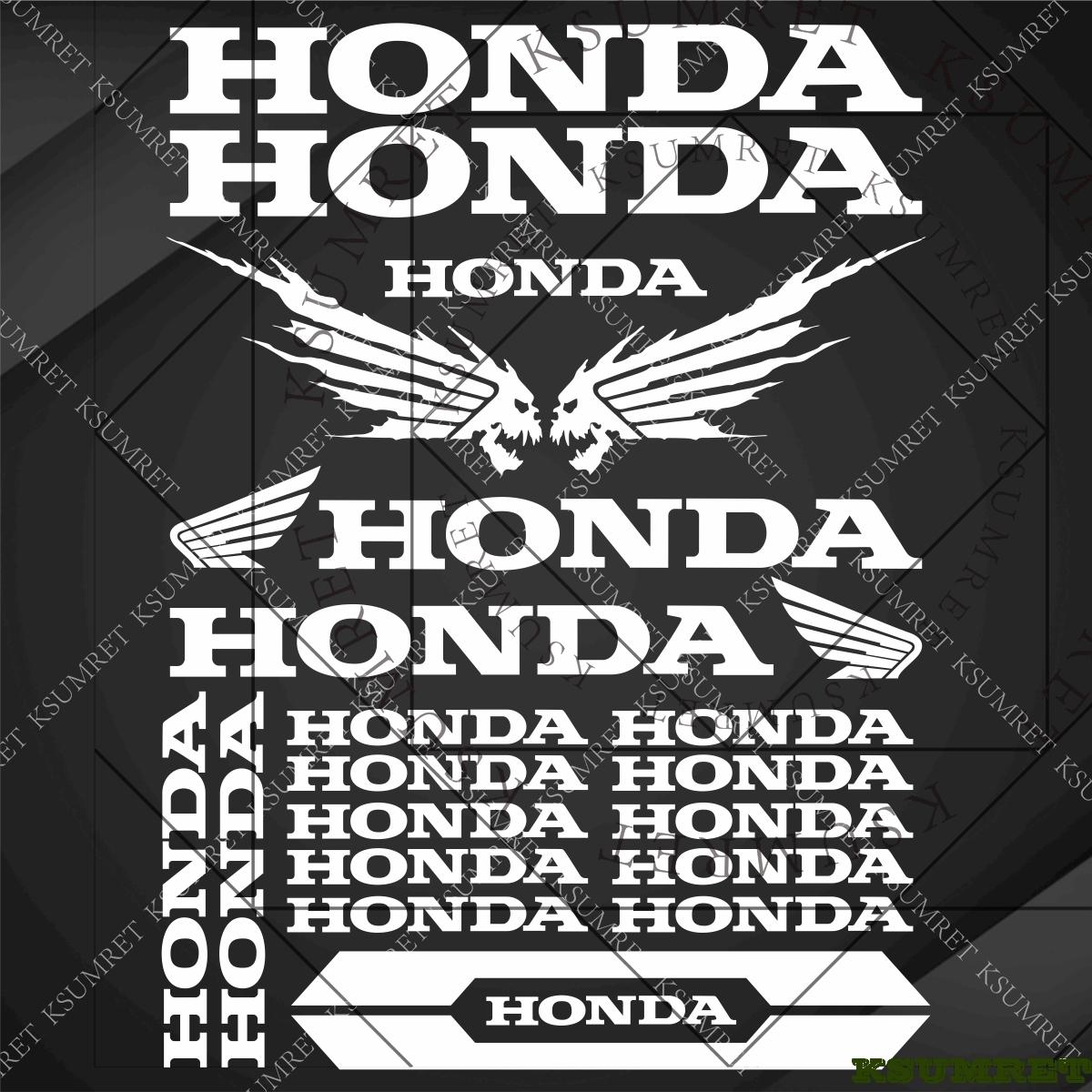 

Виниловая наклейка Honda для мотоцикла Логотип на шлем Наклейки на бак
