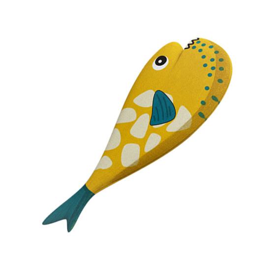 Ocean Fish Cat Toy Fabric Colorful Saury Cat Chew Toy Soft Stuffed Fish Kitten Kicker Teething Toy for Indoor Cats Boredom Relief